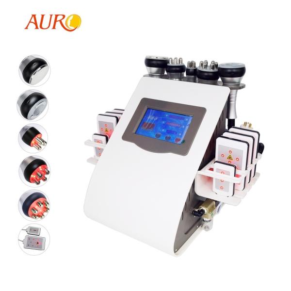Laser Fat Removal Lipo Cavitation Machine 6 In 1 Radio Frequency Skin Tightening