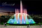 Laser Dancing Water Show Musical Fountain Chinese RGB LED Lamps
