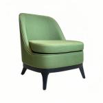 Durable Solid Wood Fabric Leisure Bedroom and Hotel Furniture OEM Factory Chair