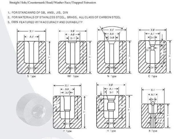 OEM ODM HSS Punches Wear Resistance For Cold Heading Standard Parts 0