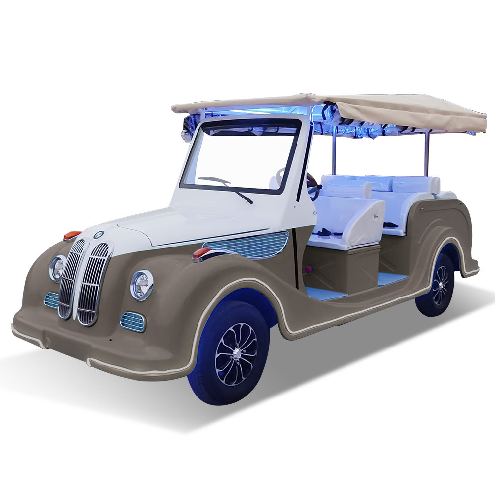 Lithium Battery Classic Golf Cart 8 Seat Shuttle Street Legal Vintage Car