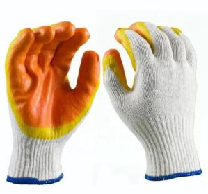 Wholesale Poly Cotton Seamless Knitted Latex Palm Coated Gloves from china suppliers