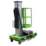 Aluminum Alloy Industrial Vertical Platform Lift Single Mast 6 Meters Lift