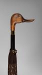 Log black walnut high grade animal umbrella head ladies wooden handle umbrella