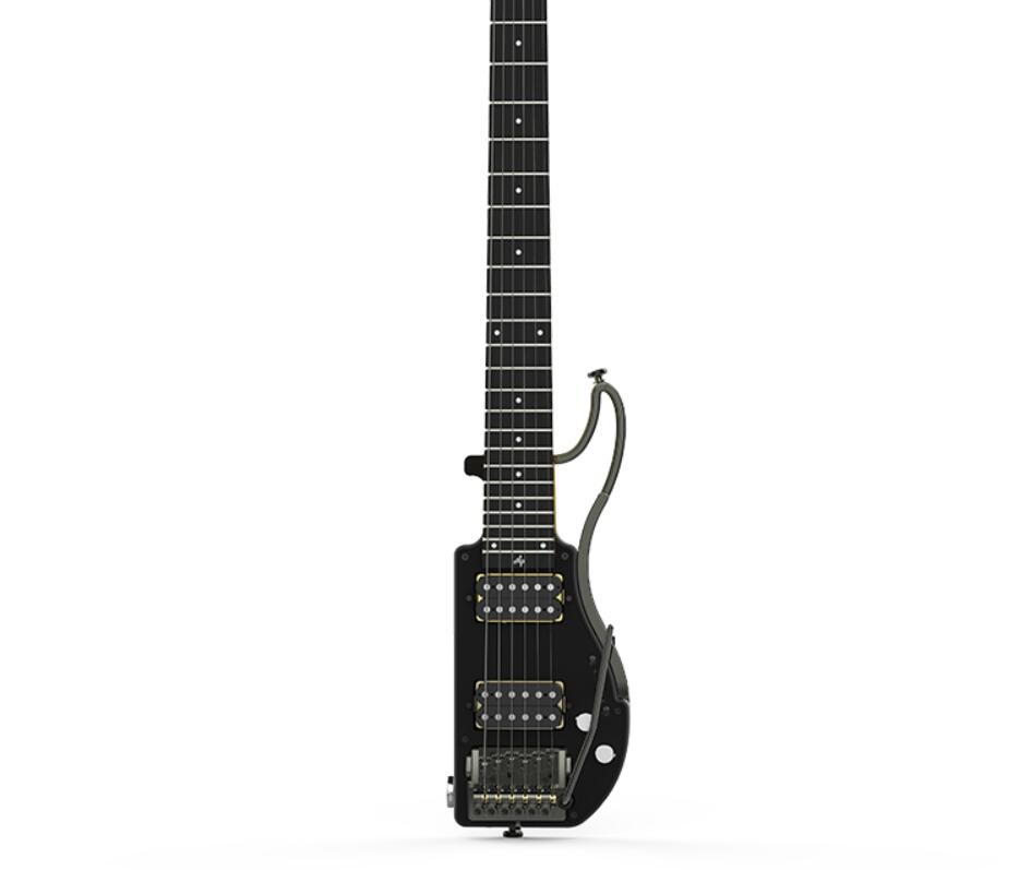 Unique Design Patented Grand Headless Foldable Travel Guitar with Double Humbuckers and Headphone Amplifier