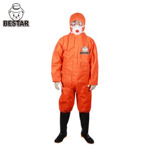 Wholesale Antistatic SMS Orange Disposable Medical Protective Coverall from china suppliers