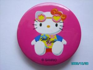 Wholesale 5mm Fashion Cute Pink Hello Ketty Pins Buttons Badges from china suppliers