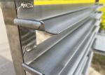 Heat Resistance 16 Layers 32 Pans Stainless Steel Rack Trolley For Bakery