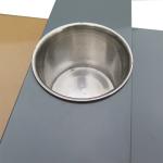 Standing 900mm Length 31.7gal Outdoor Wooden Trash Can