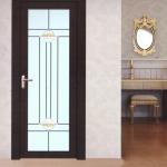 Wood Grain Aluminium Casement Door Aluminum Flush Casement Doors