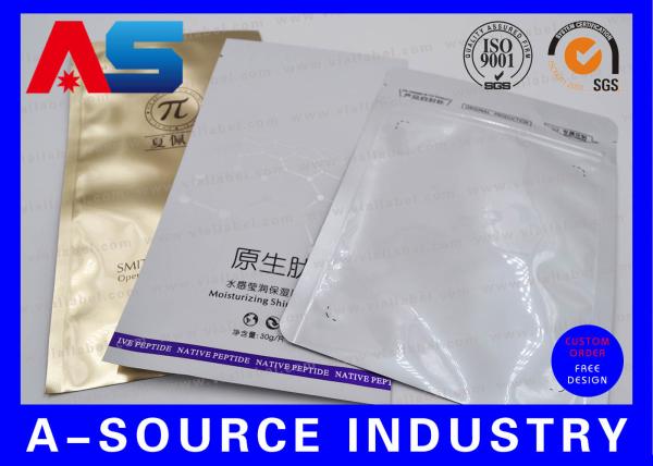 Pill Packing Ziplock Aluminum Foil Bags Glossy Laminated Aluminium Foil Bag