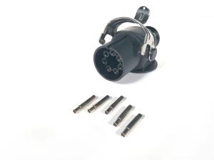 Wholesale 24v 5 Pole ABS European Trailer Plug Light Weight OEM Standard Size 24V from china suppliers