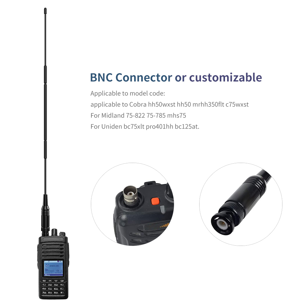 Universal Year Long Range Wireless Mount Fiberglass Stainless Car Ham Truck 27MHz Base Radio CB Antenna