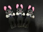 2017 DIY Cute 3D Zootopia Judy Soft PVC Cell Phone Charms , Stick To Smart Phone