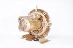 0.81kw Ring High Volume Air Blower , Turbine Vacuum Pump Oil Free
