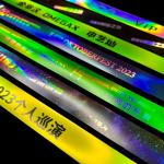 Factory Custom Event VIP Wristbands Glitter Shiny Laser Concert Music Festival