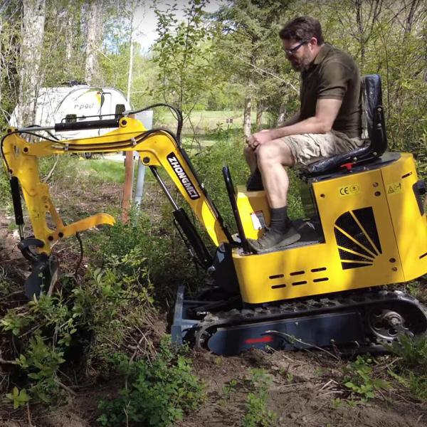 Mini Clamshell Shovel Excavator Trailer Small Bagger Thumb Micro Earth Moving