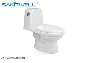 Wholesale P Trap One Piece Toilet 720 * 380 * 730mm Ceramic Material White Color SWC2821 from china suppliers