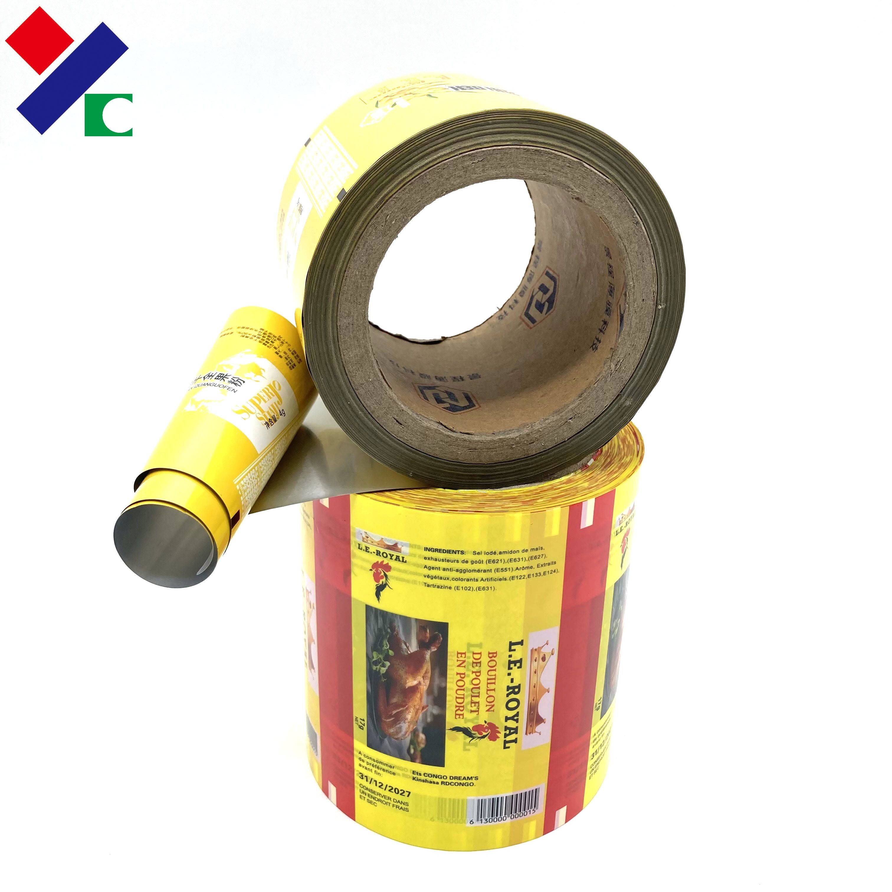 Laminated PE Coated Food Packaging Film Roll For Sugar Salt Sachet Wrapping