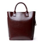 Cowhide Bucket Bags Women Genuine Cow Leather Tote Bag