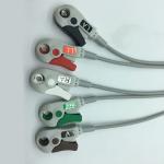 Colin Compatible 5 Lead Ecg Cable , Gray Patient Cable For ECG Machine