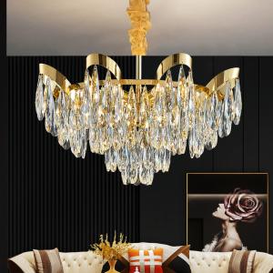 Wholesale Luxury Crystal Chandelier For Living Room Led Gold basket empire crystal chandelier(WH-CY-226) from china suppliers