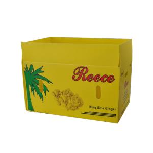 Wholesale 2mm 3mm Plastic Corrugated Foldable Boxes Coroplast Storage Boxes Yellow from china suppliers