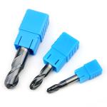 Solid Carbide 45 Degree 2 Flute 6mm Ball Nose End Mill Cutter High Speed Cutting