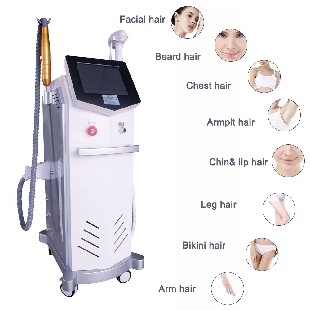 1800W FDA Approved 808 Diode Laser Hair Removal Machine 2in1 Pico