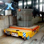 High Temperature Iron Ladle Transfer Cart On Rail Industrial Battery Powered