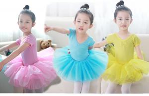 China wholesale children's dance leotard clothing baby conjoined uniforms ballet girls skirts on sale