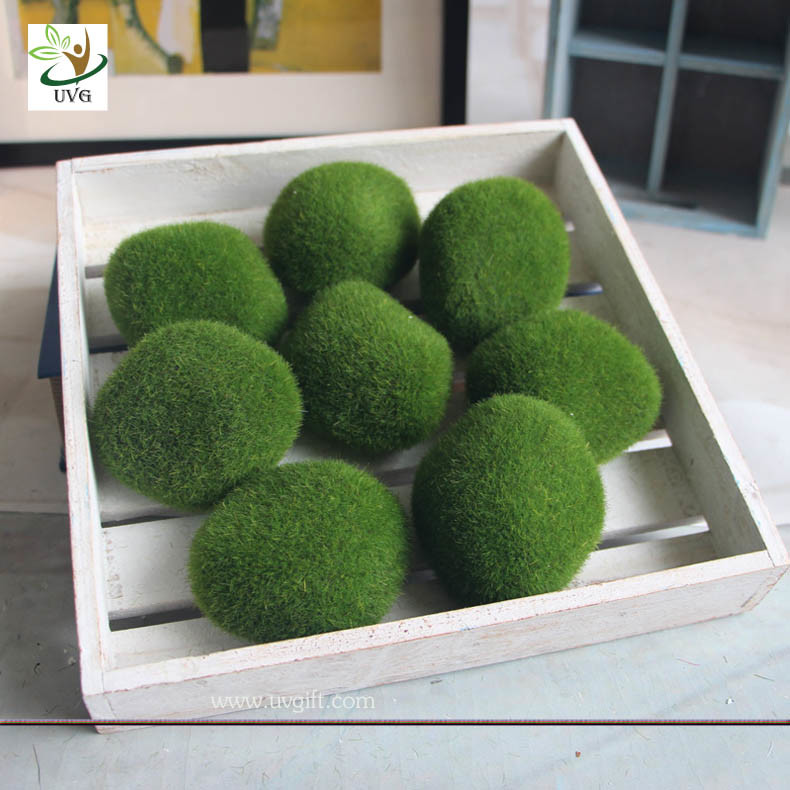 UVG preserved artificial moss stones décor rock for garden grass ornaments to planning a wedding GRS040