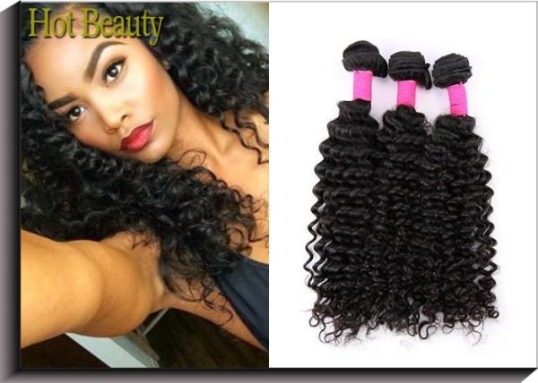 Ombre 3 Tone Natural Wave Peruvian Human Hair Full And Thick Ends For Lady