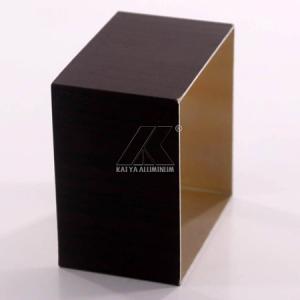Wholesale Wood Grain Extrusion Aluminium Tube Profiles Deep Color T3-T8 For Windows from china suppliers