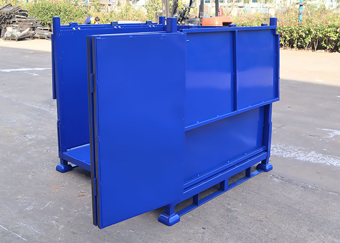 Forklift Metal Pallet Cage Box 2T For Construction Sites