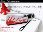 Fashion Designer Clutch Women Clutch PU Creative Rock Punk Blood Kitchen Knife