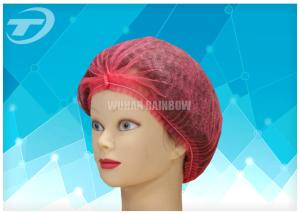 Wholesale RED PP Disposable Surgical Caps For Nursing / Surgical Bouffant Caps from china suppliers