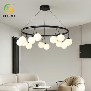 Wholesale Nordic Simple Creative Cherry Pendant Light Showroom Living Room Dining Room Ball Black Glass LED Light from china suppliers