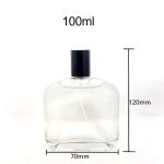 Transparent Perfume Bottle 100ml Glass Bottle Empty Bottle Portable Press Spray