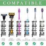 Wall Mount Stainless Steel Toothbrush Holder Tooth Brush Stand for Electric
