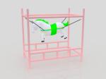 Outdoor Inclusive Swing Wood Children Playground Equipment 500kg Children Swing