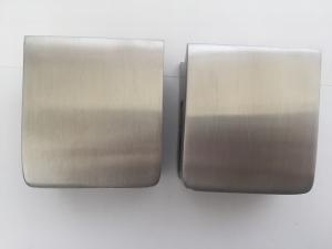 Wholesale Satin 55*55mm Flat Surface 12.76mm Square Glass Clamp from china suppliers