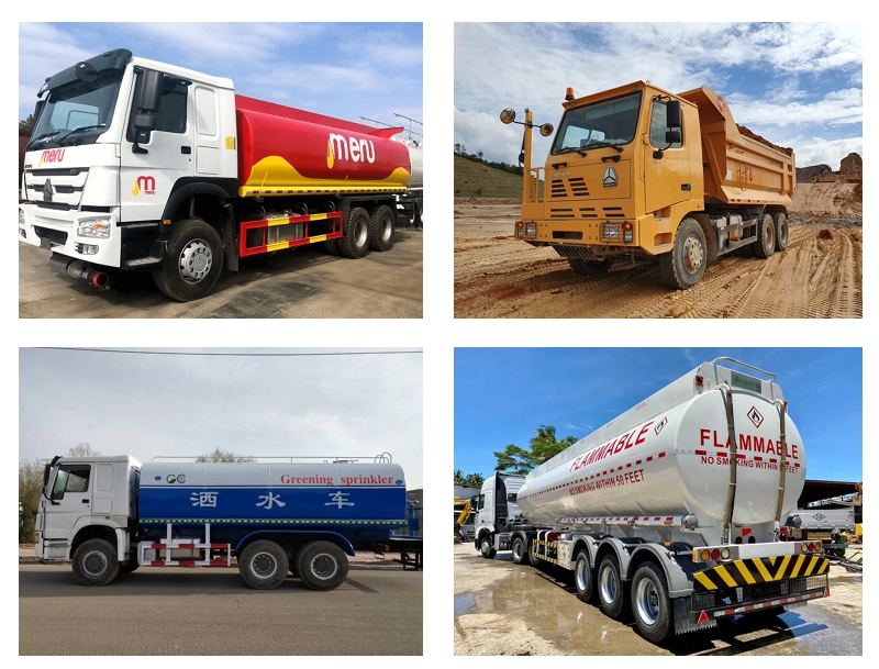 WD615.47 Engine Model SINOTRUK 6X4 HOWO 7 Trailer Tractor Truck Head in Red Color for Your Customer's Requirements