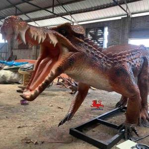 Wholesale Life Size Realistic Dinosaur Models Outdoor Crocodile Statue Theme Park Equipment from china suppliers