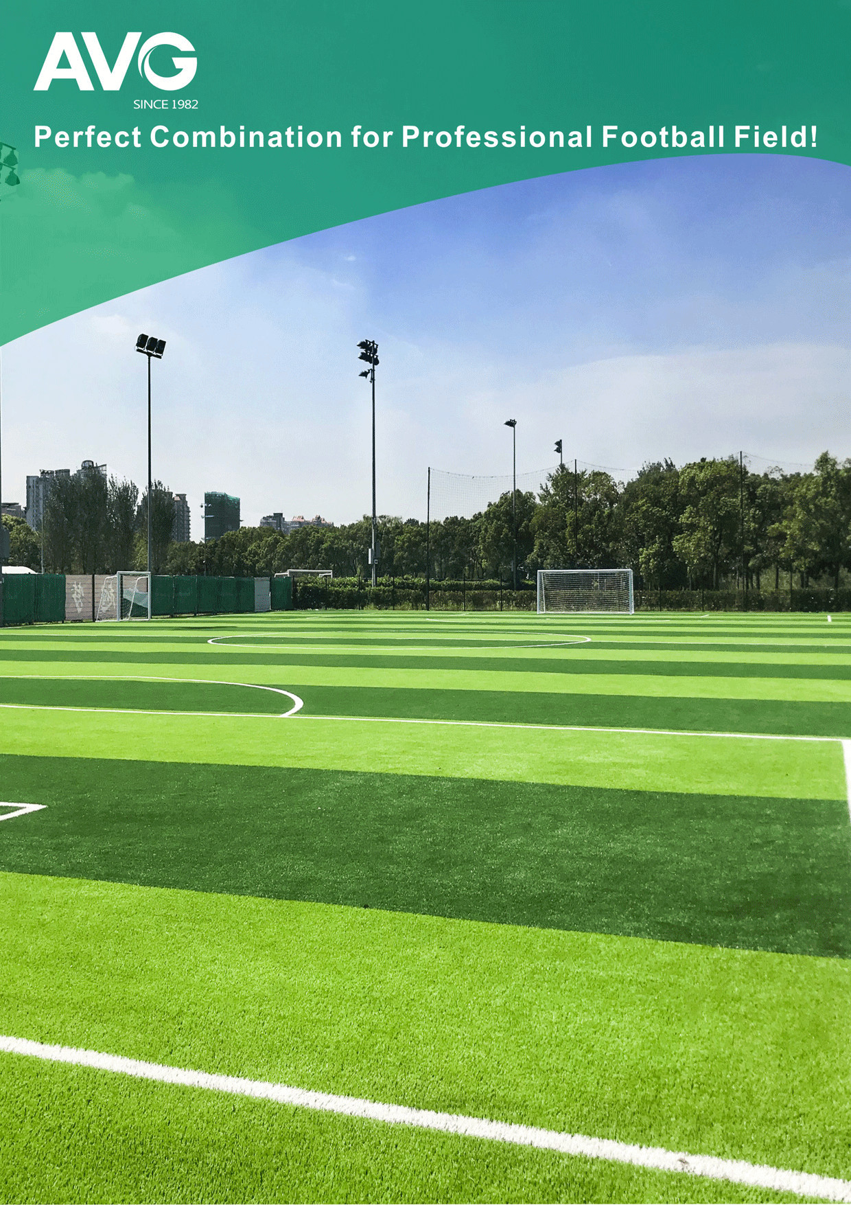 Unique Diamond Football Artificial Turf With PP Leno Backing