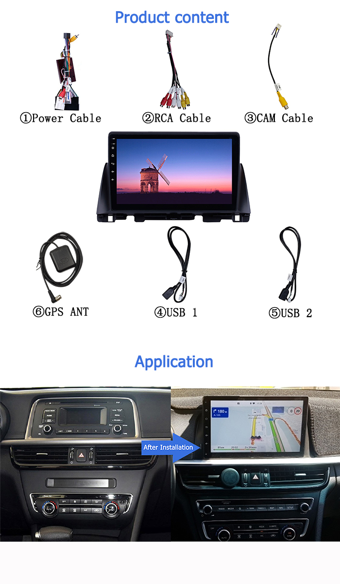 K5 2015-2017 Double Din Head Unit Dvd Player Car Autoradio Touch Screen