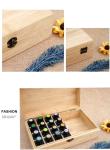 wooden Essential Oil Box Wooden Storage Container Holds Bottles Multi-Tray