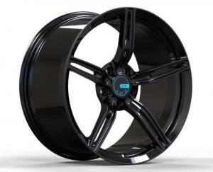 China Gloss Black 1 Piece Forged Wheels ET10 5x112 19 Inch Wheels on sale