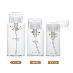 Wholesale Clear Plastic Bottle Remover Packaging Bottle Press Pump Toner 12ml 200ml 300ml from china suppliers