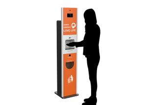China OEM ODM Automatic Temperature Scanner Kiosk Facial Recognition on sale